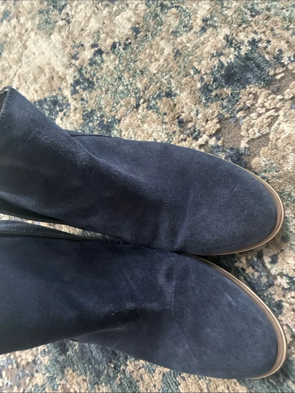 Jessica Simpson Navy Suede Ankle Booties